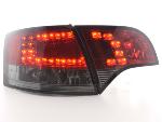 Paire de feux arrière Audi A4 8E Break 2004 a 2008 Rouge Fume Led