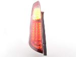 Paire feux arrière Ford Focus 2 5 portes 2004 a 2008 Rouge Chrome Led