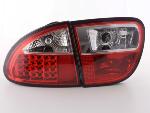 Paire de feux arrière Seat Leon 1M 1999 a 2005 Rouge Chrome Led