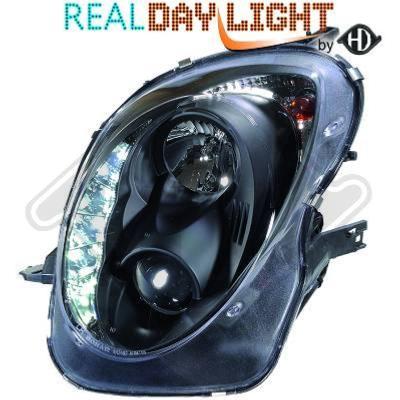 Paire de Phares Daylight DRL Alfa Romeo Mito 2008-2013 Noir Led