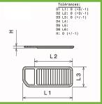 Filtre a air Green pour Citroen C4 Picasso 08-13 1.6L 16V VTI-120cv