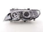 Paire de feux phares Angel Eyes BMW Serie 3 E46 Berline de 02 a 05 chrome