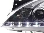 Paire de feux phares Daylight Led Opel Corsa C 01-06 Chrome