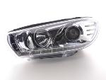 Paire de feux phares Daylight Led VW Scirocco de 08-14 chrome