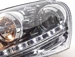 Paire de feux phares Daylight Led VW Golf 5 de 03-08 chrome