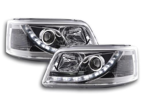 Paire de feux phares Daylight led DRL VW Bus T5 de 03-09 chrome