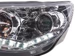 Paire de feux phares Daylight led DRL VW Tiguan 07-11 chrome