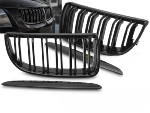 Calandre Avant BMW Serie 3 E90/E91 de 2005 a 2008 Noir Brillant Double Barres