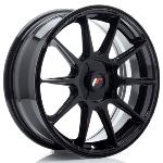JR Wheels JR11 17x7 ET20-38 - 4 trous sur mesure - Noir brillant