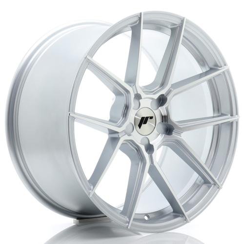 Jante JR Wheels JR30 19x9,5 ET20-40 - 5 trous sur mesure - Silver machined face