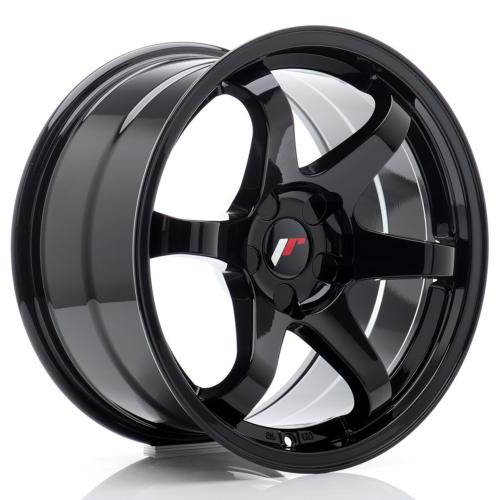 Jante JR Wheels JR31 17x9 ET20-35 - 5 trous sur mesure - Noir brillant