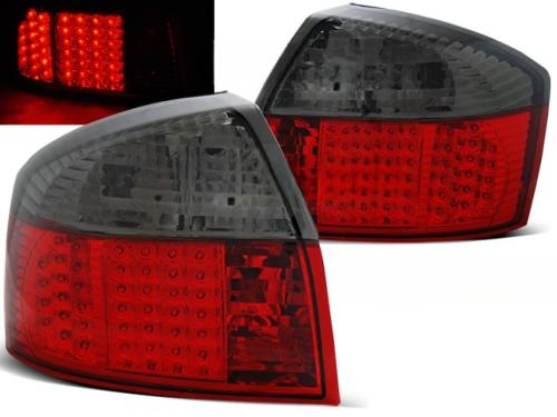 Paire de feux arrière Audi A4 B6 00-04 LED rouge fume