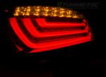 Paire feux arriere BMW serie 5 E60 LCI Berline de 2007 a 2010 LED BAR Rouge Fume