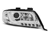 Paire de feux phares Audi A6 97-01 Daylight LTI DRL led chrome