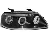 Paire de feux phares Chevrolet Aveo 03-06 angel eyes noir