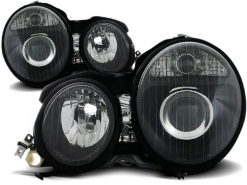 Paire de feux phares Mercedes classe E W210 95-99 design noir
