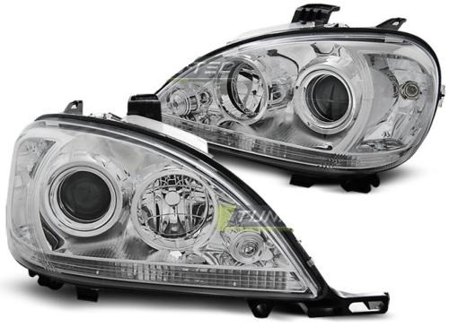 Paire de feux phares Mercedes ML W163 98-01 design chrome