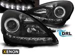 Paire de feux phares Mercedes SLK R171 04-11 Xenon DRL Noir