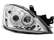 Paire de feux phares Mitsubishi Lancer 7 04-07 angel eyes CCFL chrome