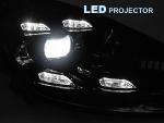 Paire de feux Phares DRL led Porsche Cayenne 10-15 Noir