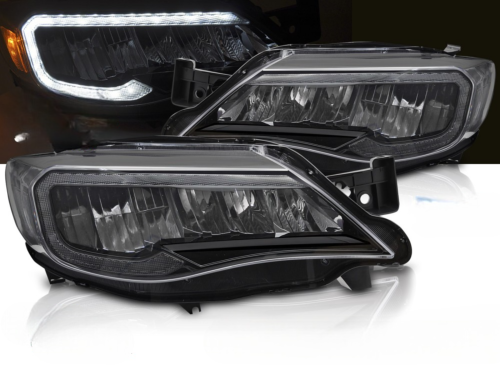 Paire Feux Phares Subaru WRX de 2008 a 2014 FULL LED DRL Dyn Noir