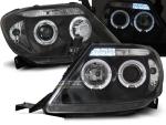 Paire de feux phares Toyota Hilux 05-11 angel eyes noir