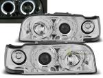 Paire de feux phares Volvo 850 92-96 angel eyes chrome