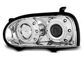 Paire de feux phares VW Golf 3 91-97 angel eyes chrome