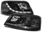 Paire de feux phares VW T5 03-09 Daylight led noir