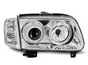 Paire de feux phares VW Polo 6N2 99-01 angel eyes chrome