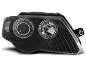 Paire de feux phares VW Passat B6 3C 05-10 angel eyes noir