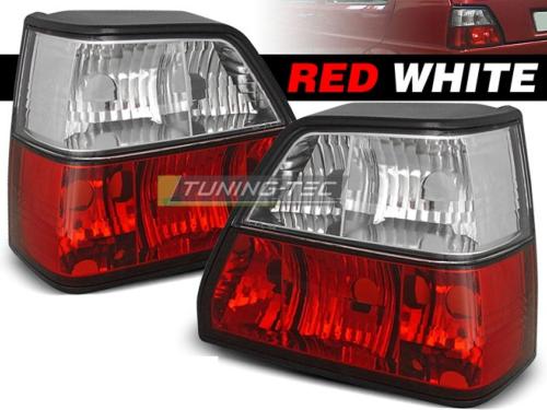 Paire de feux arriere VW Golf 2 83-91 rouge blanc