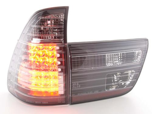 Paire de feux arrière BMW X5 type E53 98-02 Fume Led