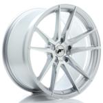 Jante JR Wheels JR21 20x10,5 ET15-45 - 5 Trous sur mesure - Silver Machined Face
