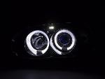 Paire de feux phares Design Angel Eyes VW Golf 3 91-97 Chrome