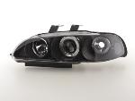 Paire de feux phares Angel Eyes Honda Civic 4 Portes 1992 a 1995 Noir