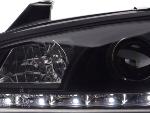 Paire de feux phares Daylight Led Opel Tigra 95-03 Noir