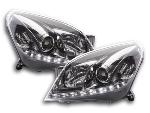 Paire de feux phares Daylight Led Opel Astra H 04-10 Chrome