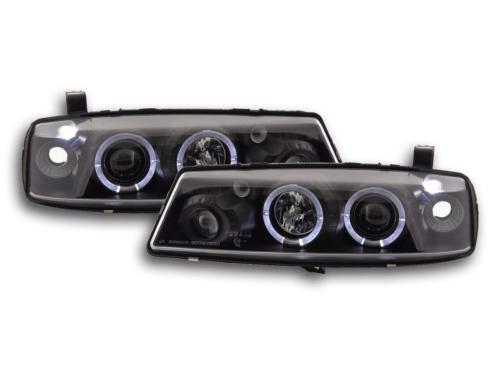 Paire de feux phares Angel Eyes Opel Calibra de 90-98 Noir