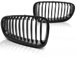 Paire grilles de calandre BMW serie 5 F10 / F11 de 2010 a 2016 Noir matt