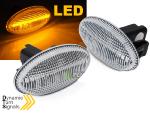 Paire de Clignotants Repetiteurs Citroen C1 C2 C3 C4 C5 C6 Clair LED Dynamique