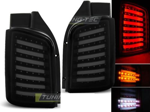 Paire de feux VW T5 Transporteur 03-15 LED BAR fume noir