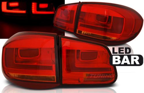 Paire de feux arriere VW Tiguan 07-11 LED BAR rouge