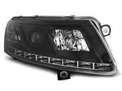 Paire de feux phares Audi A6 C6 de 2004 a 2008 Daylight DRL led Xenon noir