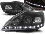 Paire de feux phares Ford Focus 08-10 Daylight led noir