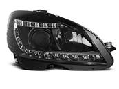 Paire de feux phares Mercedes classe C W204 07-10 Daylight led noir