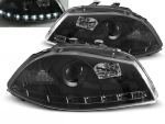 Paire de feux phares Seat Ibiza 6L de 04/2002 a 2008 Daylight led noir