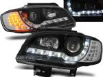 Paire de feux phares Seat Ibiza / Cordoba 99-02 Daylight led noir