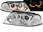 Paire de feux phares VW Passat 3BG 00-05 angel eyes chrome