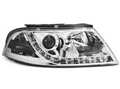 Paire de feux phares VW Passat 3BG 00-05 Daylight DRL led chrome